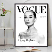 Audrey Hepburn Poster - Vogue Vintage Cover 1959 Magazine Art Poster - Fashion Wall Art - Digital Art - Fashion Home Decor