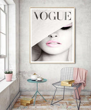 Vogue Cover Poster - Fashion Wall Art - Vogue Vintage Cover Magazine - Digital Art - Fashion Home Decor