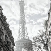 Eiffel Tower Black & White Photography Poster - Paris Print - Instant Download - Printable - High Resolution 300 DPI