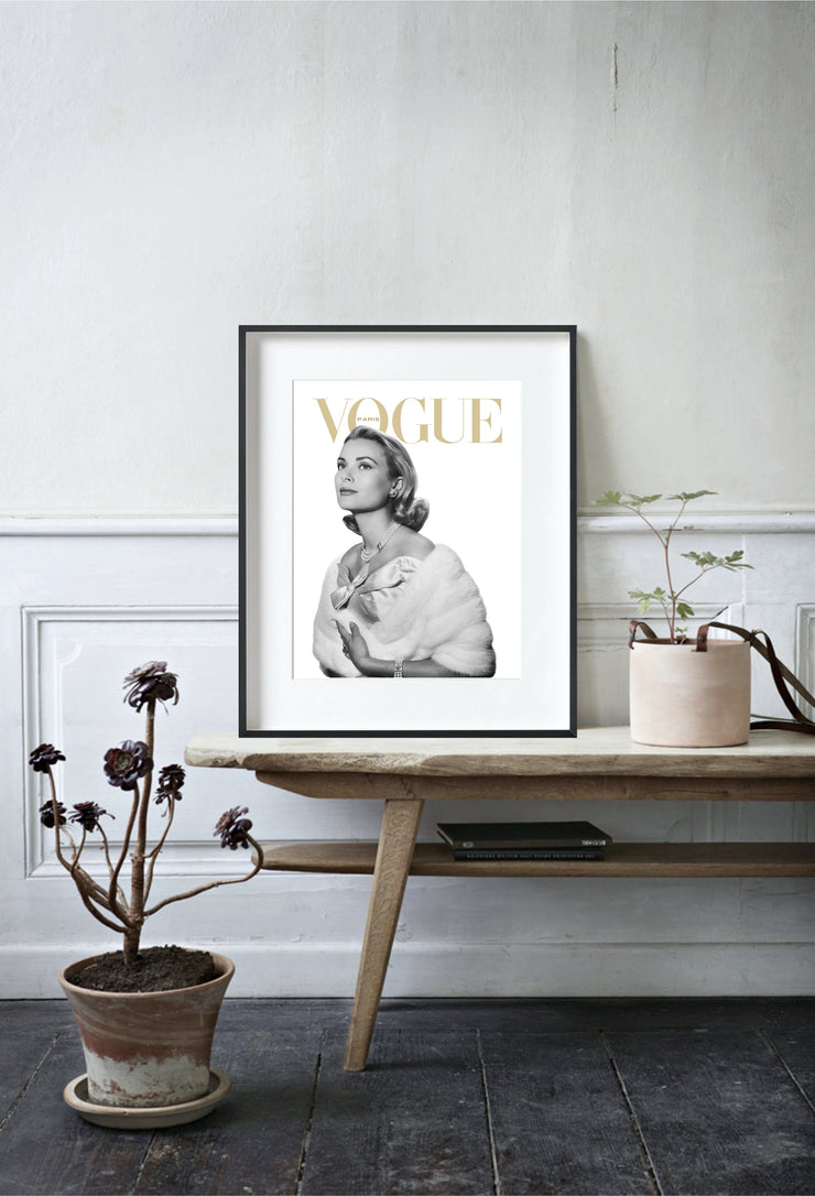 Vogue Grace Kelly Vintage photography - Vogue Poster - Housewarming Gift - High Resolution 300 DPI