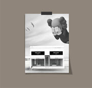 Kaws Hypebeast Poster/Print-  Prada Marfa Poster - Fashion Wall Art  - High Res 300 DPI