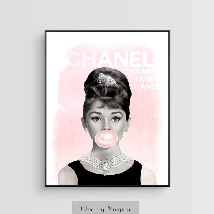 Coco Chanel Art Print  Pop Motif